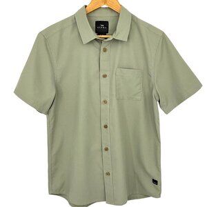 Sitka Gear Mojave Shirt Short Sleeve Mens Green Grid Button Down Size Medium M